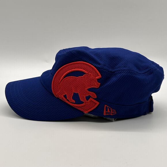 Chicago Cubs Hat Cap Strap Back Womens MLB Baseball Mesh New Era Official Team‎ - Picture 7 of 13